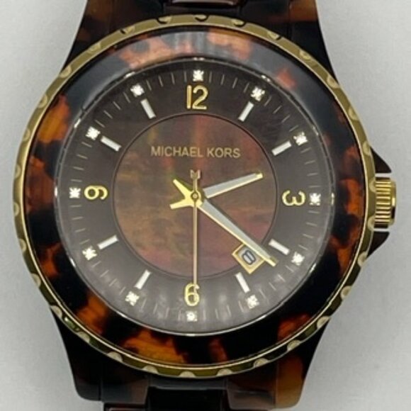 Michael Kors Ladies Watch  MK5298 Brown Tortoise Shell Working with 3 extra link main image 10